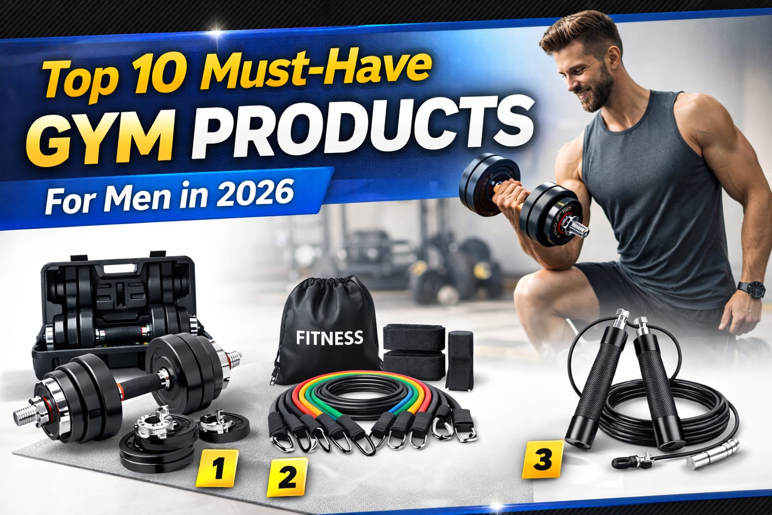 Top 10 Must-Have Gym Products for Men in 2026 