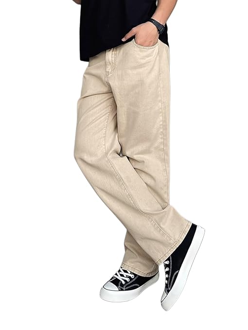 Loose Fit Denim Pants