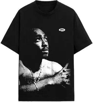 Men Round Neck Black T-Shirt
