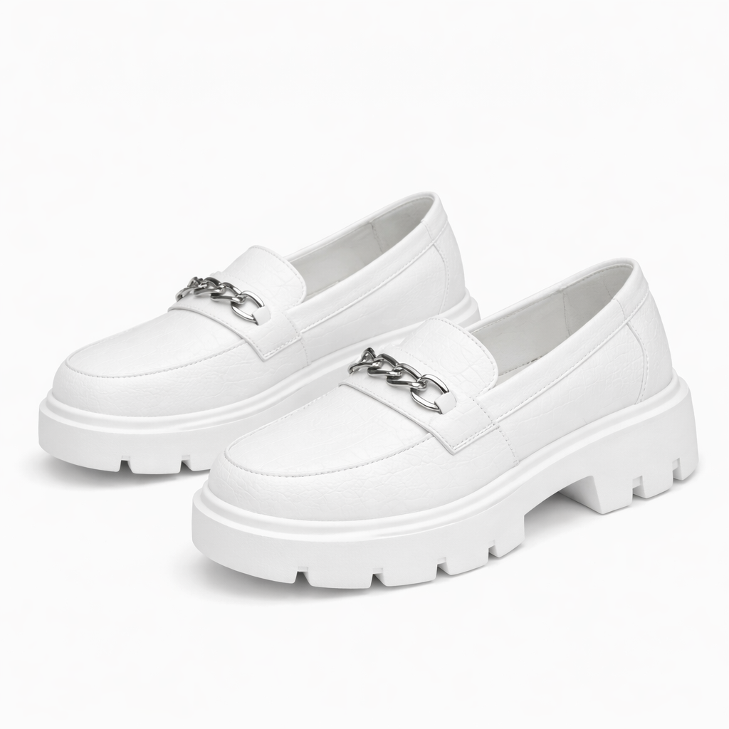 White Casual Loafers