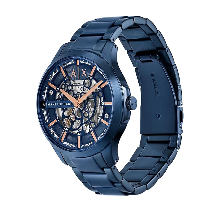 Analog Blue Dial Men's Watch-AX2457