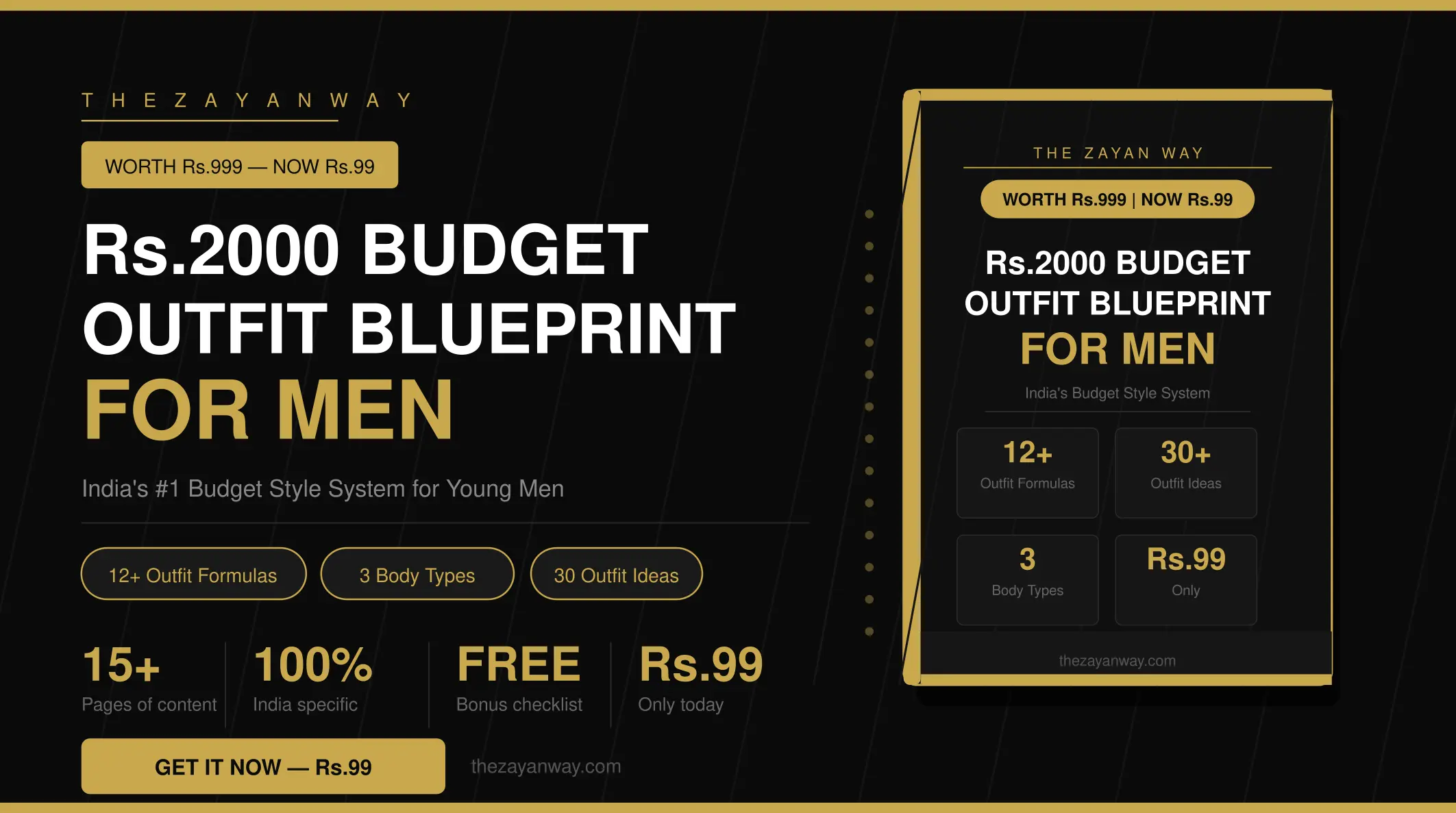 Budget Outfit Blueprint for Men under ₹1499 (India)